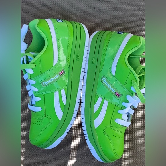 Reebok Other - New/Old Reebok Koolaid Little Kids Sz-1.5 Lime Green & White Sneakers- Smiles